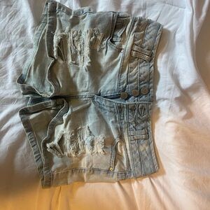 Blue Spice Light Denim Shorts